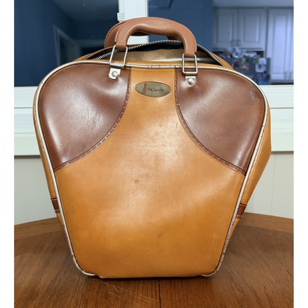 Vintage Atlantic Bowling Ball Bag Brown/Tan